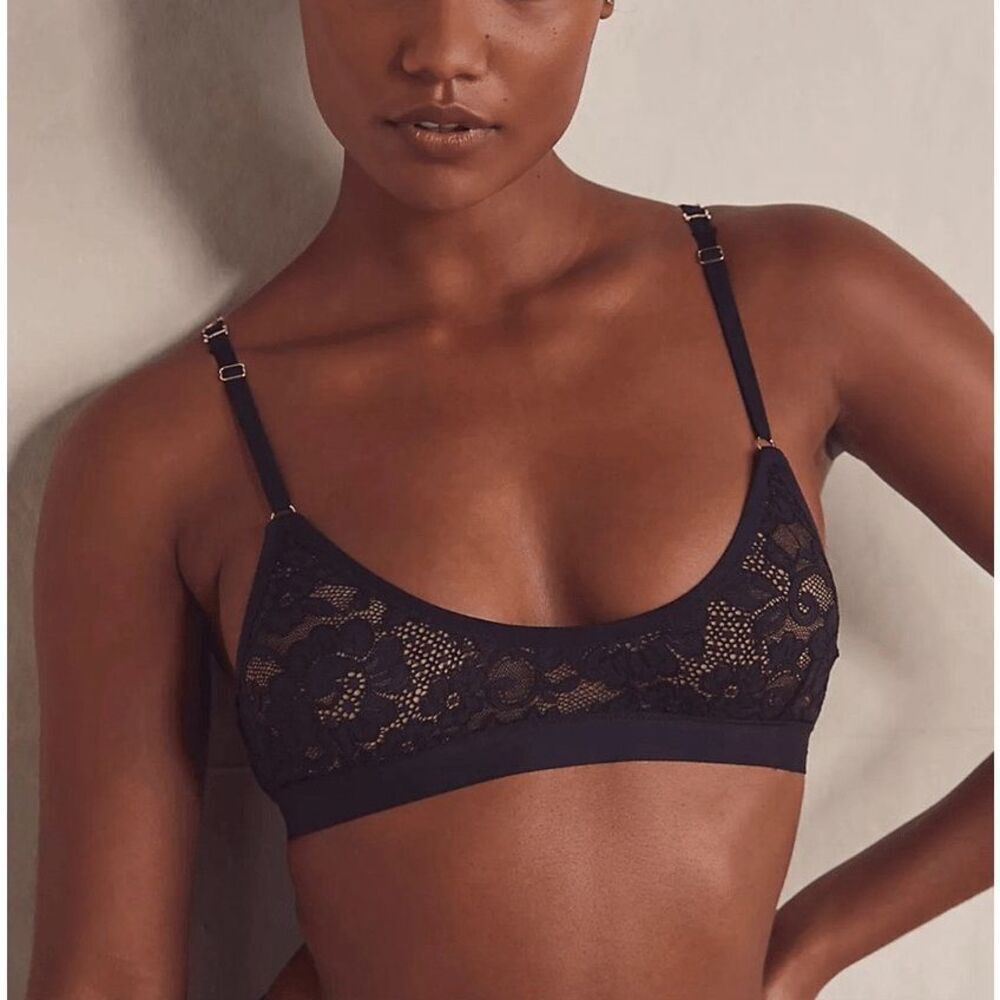 We Are Hah by Free People NWT Guard Her Bra Black Large
